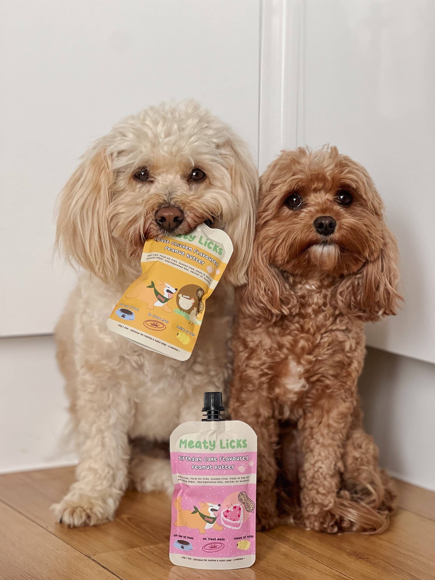 Birthday Cake Flavoured Peanut Butter Pouch for dogs 113g4oz