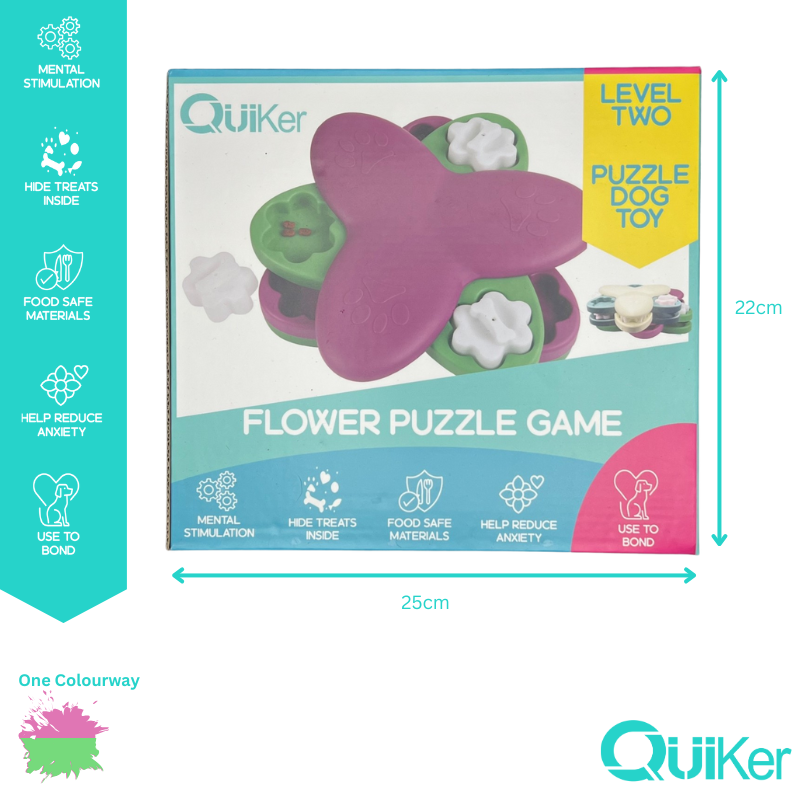 Flower Puzzle Toy - Dog Toy - Brain Training