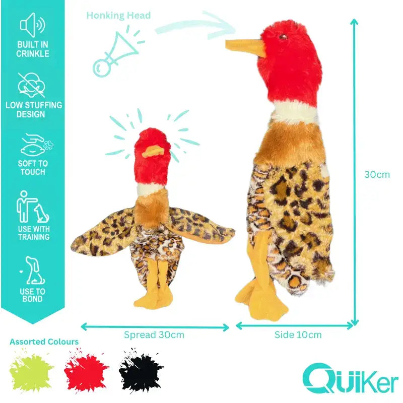 Unstuffed Body Crinkle Dog Toy